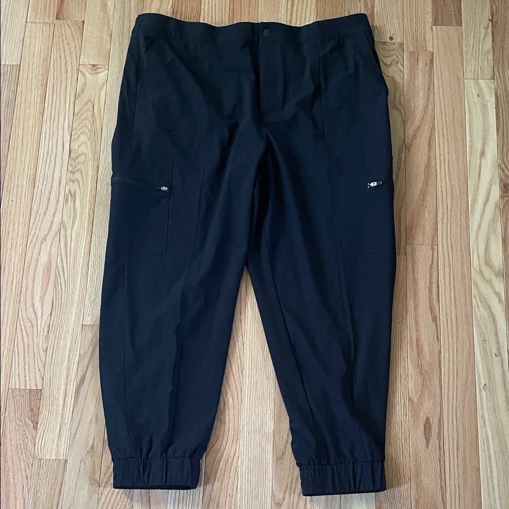 Talbots Cargo Jogger Pants Womens XL Petite Black Casual Outdoors Hiking NWT